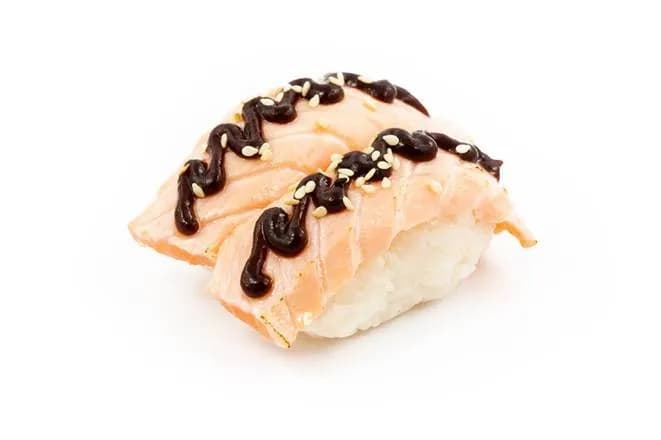 Grilled Salmon Sushi