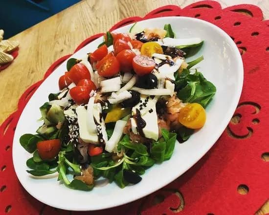 Gofr z Łososiem i Camembertem