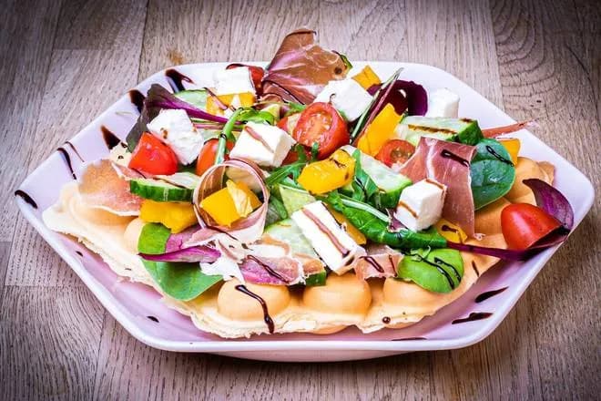 Gofr z Szynką Parmeńską