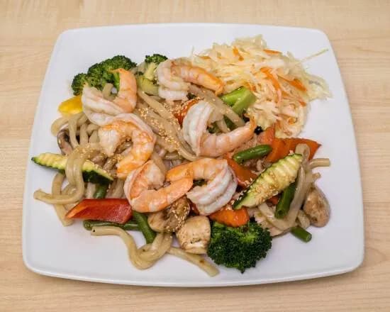 Makaron Udon z Krewetkami