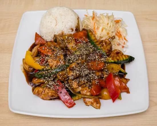 kurczak z pieprzem i warzywami