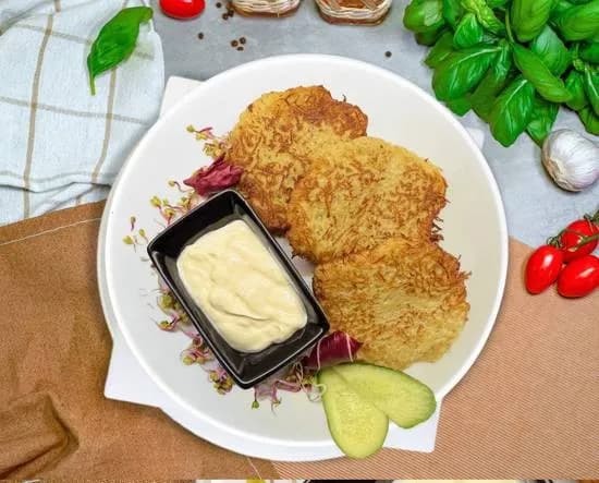 Placki ziemniaczane ze śmietaną (3 szt)