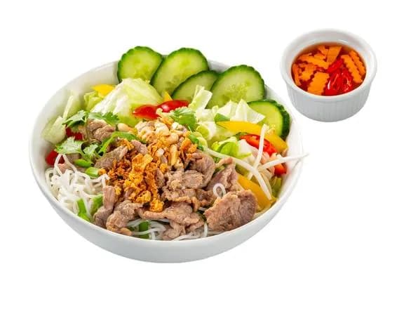 Bún Nam Bộ z wołowiną