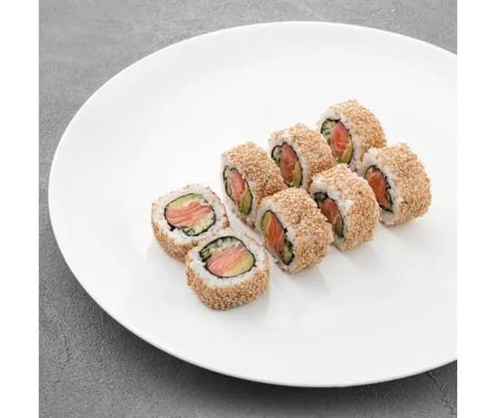 California z łososiem w sezamie