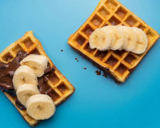 Gofry z Nutellą i Bananem