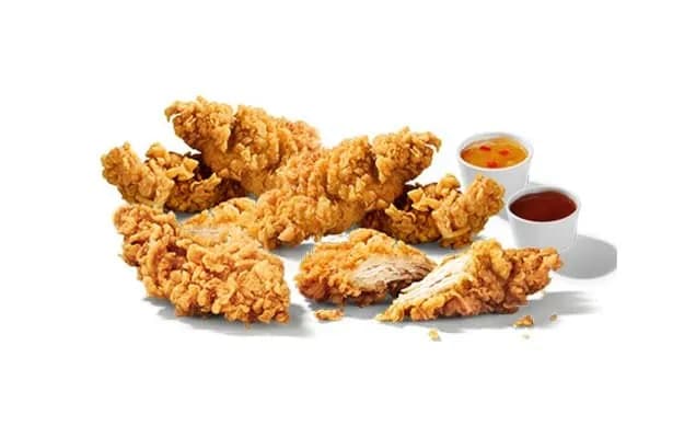 6 Crispys mit 2 Dips