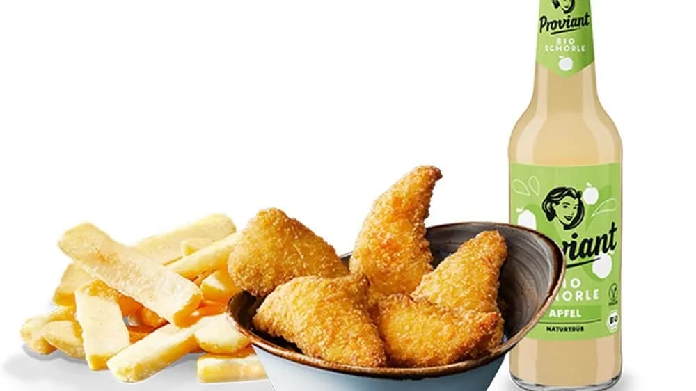 Kindermenü Backhähnchen