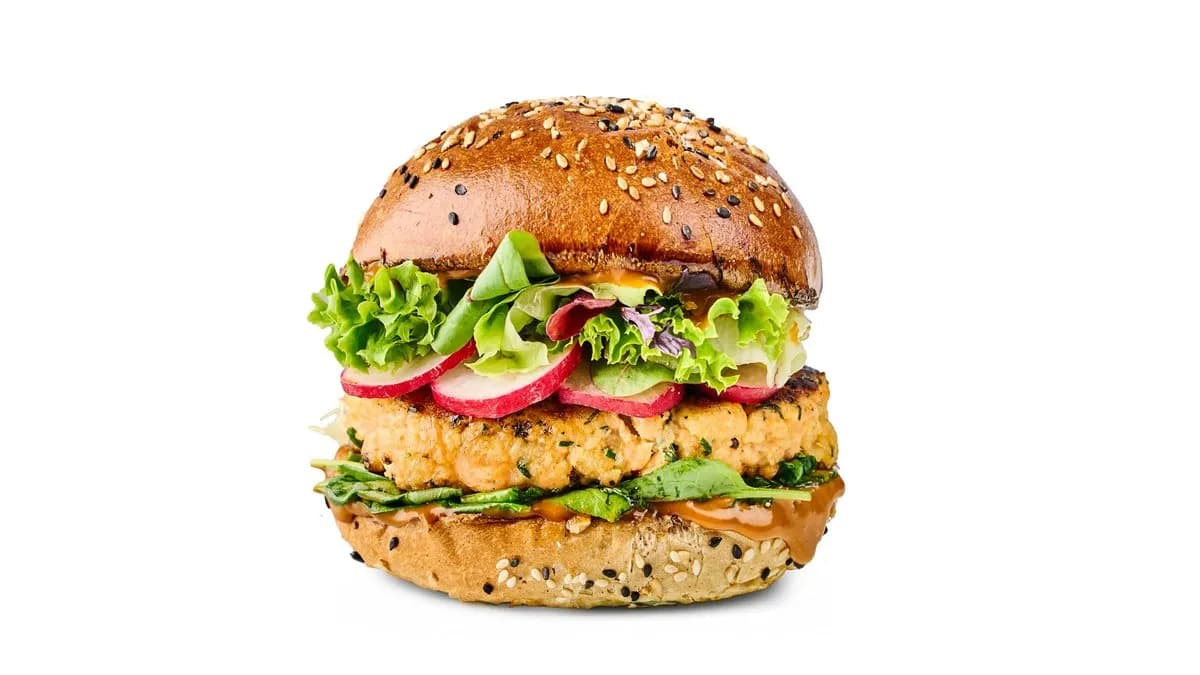 Salmon Peanut Burger