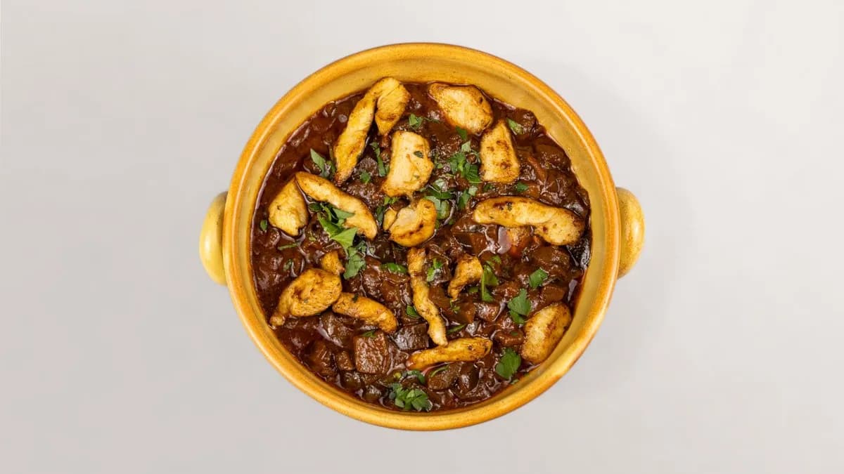 56. Ajapsandal mit Hähnchen