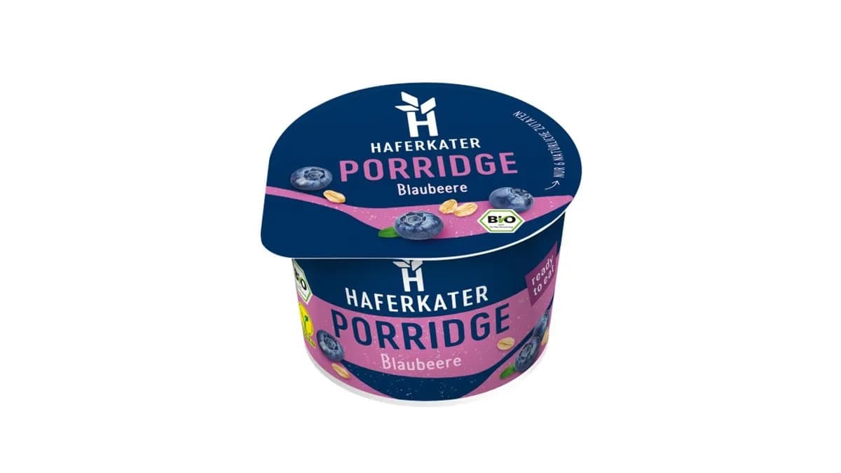 Haferkater Porridge Blaubeere