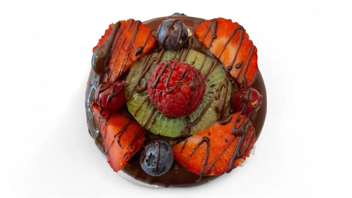 Veganer Beeren Donut