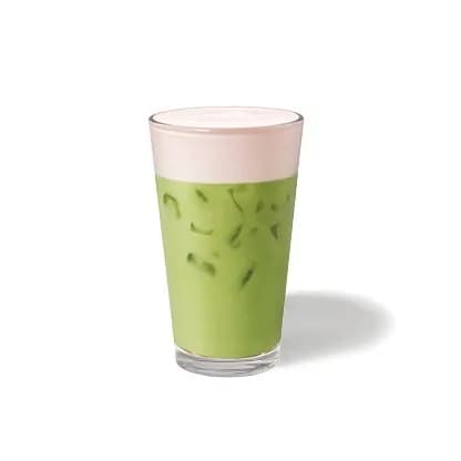 Iced Strawberry Matcha Tea Latte