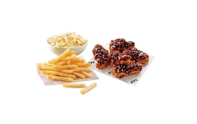 5 Smoky BBQ Wings + Normál Sült Burgonya + Káposztasaláta