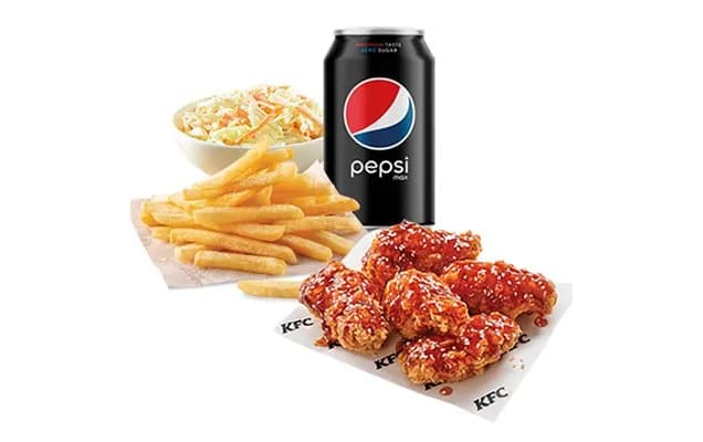 5 Sweet Chilli Wings + Üdítő (0,33l) + Normál Sült Burgonya + Káposztasaláta