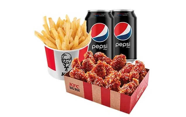 15 Sweet Chilli Wings + 2 Üdítő (0,33l) + Sült Burgonya Kosár