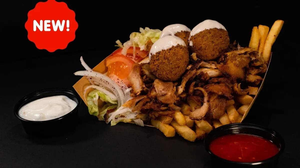 Mix Tál (Shawarma + Falafel)