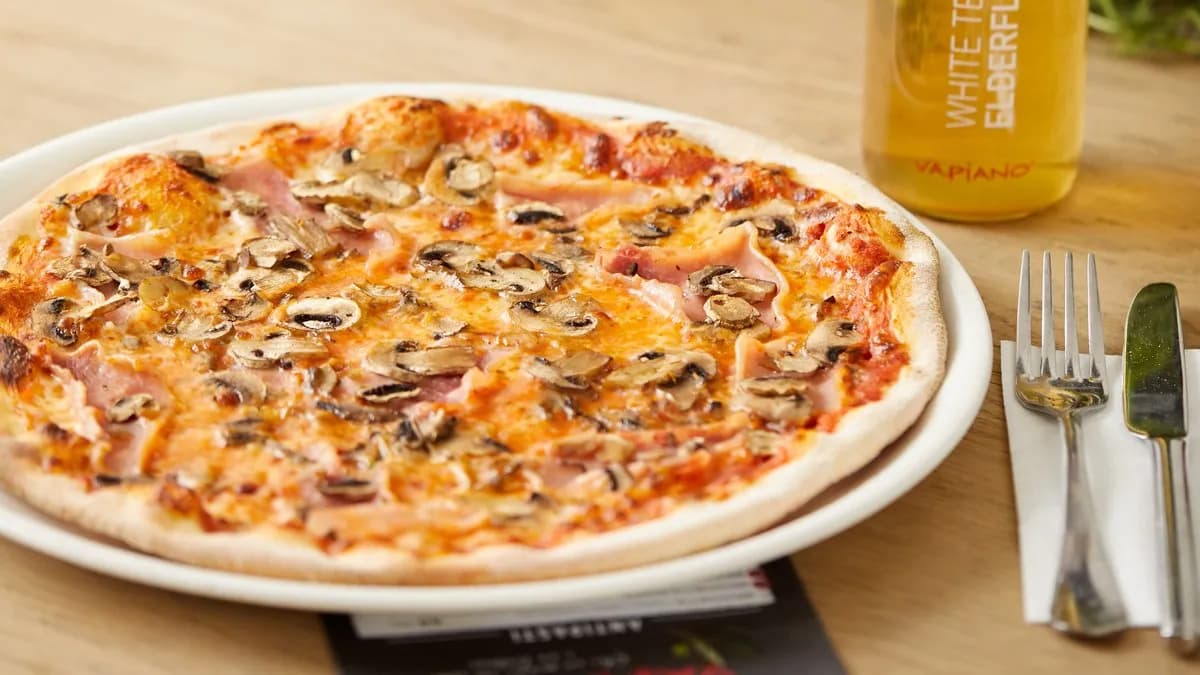 PIZZA PROSCIUTTO E FUNGHI 30 cm