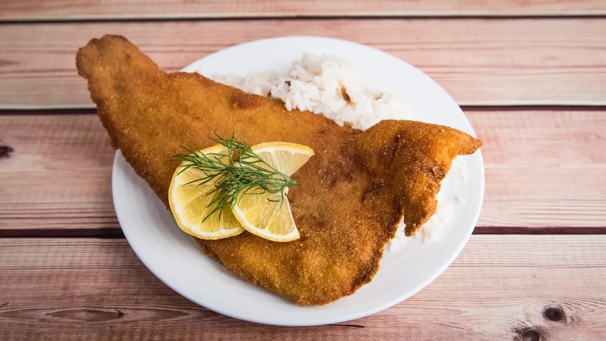 Rantott tengeri hal filé+köret