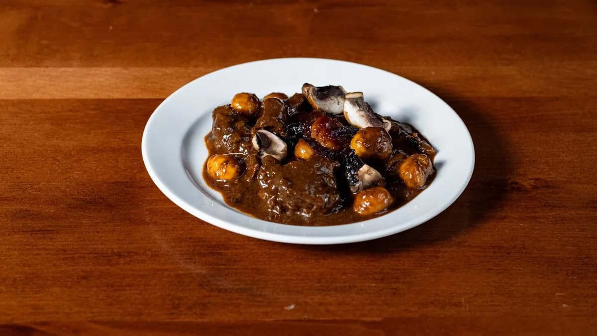 Erdei gombás vadragu gesztenyével