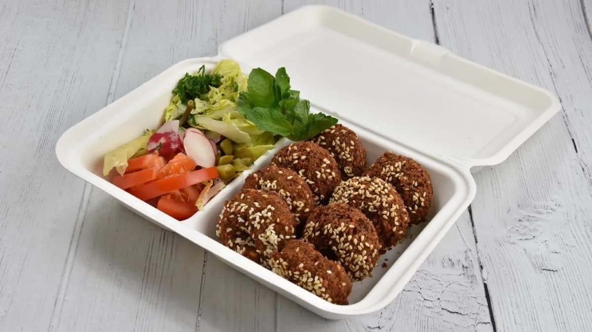 Falafel tál nagy 8 db klasszikus arany