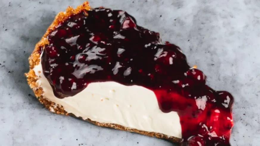 Sajttorta áfonya öntettel