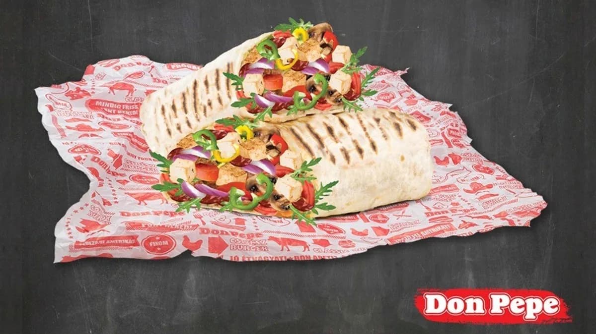 Vegán BBQ tortilla roller