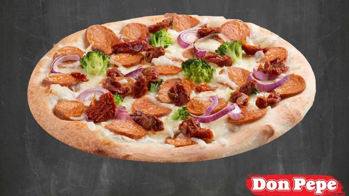 Vegán fokhagymás -'tejfölös' pizza
