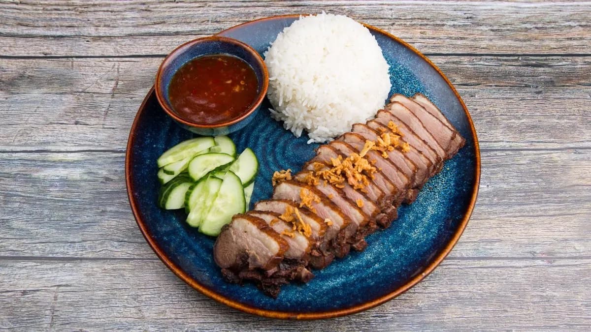 Sült kacsamell rizzsel