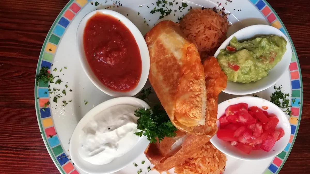 Csirkés Chimichanga