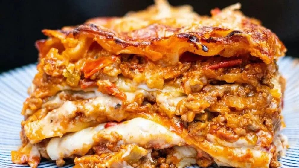 Lángos lasagne marhahússal