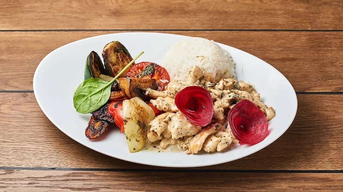 Tárkonyos, dijoni mustáros csirkemell ragu