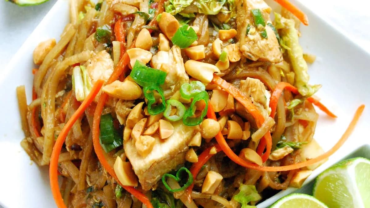 Padthai marhahússal,zöldséggel (padthai bo)