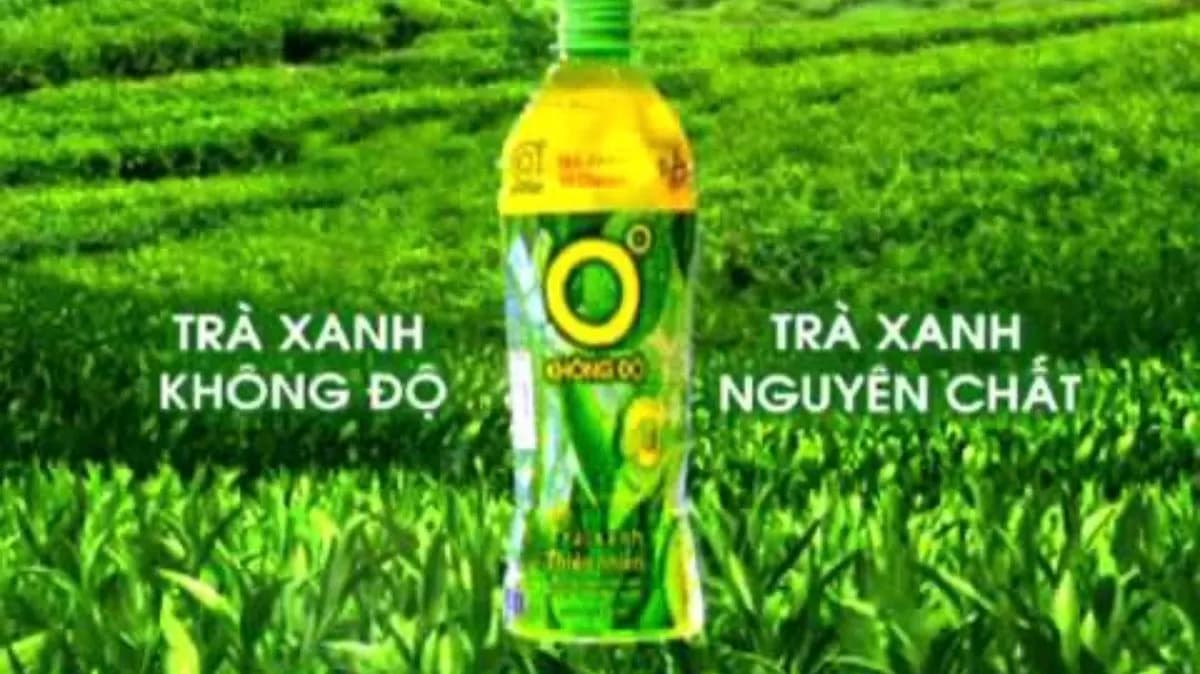 Vietnami természetes ice zöld tea 500ml (tra xanh khong do)