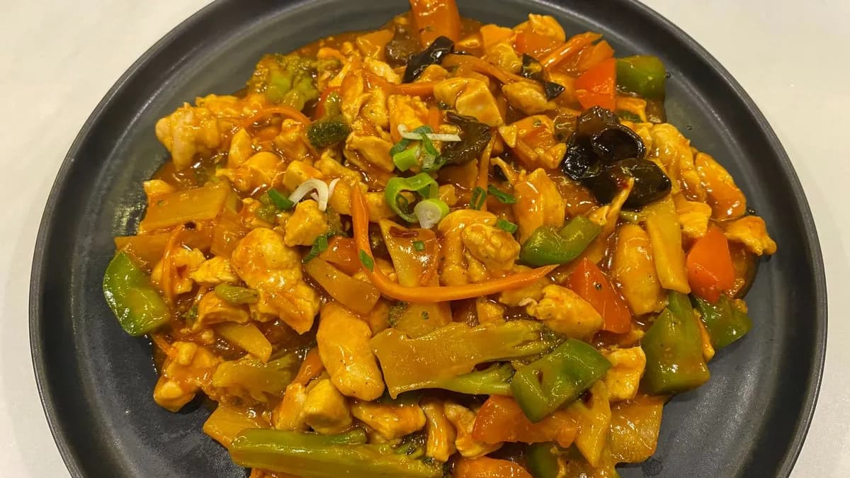 H5 GONG BAO chicken with rice