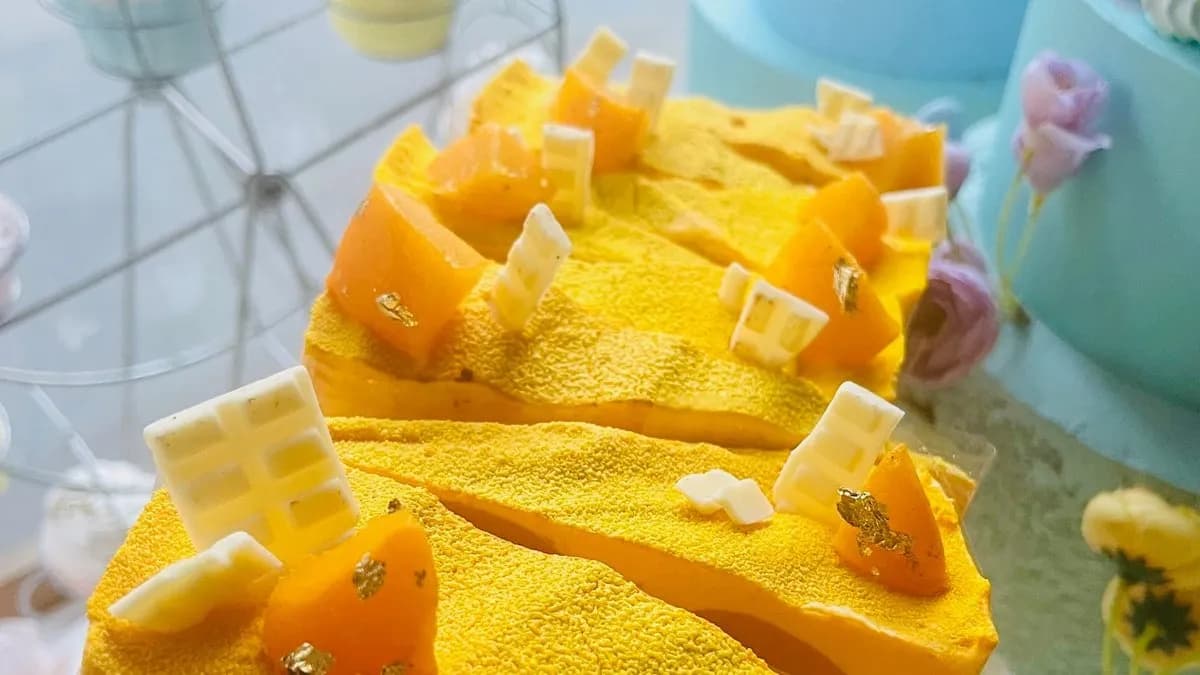 Barackos fehércsokis marcipános szelet