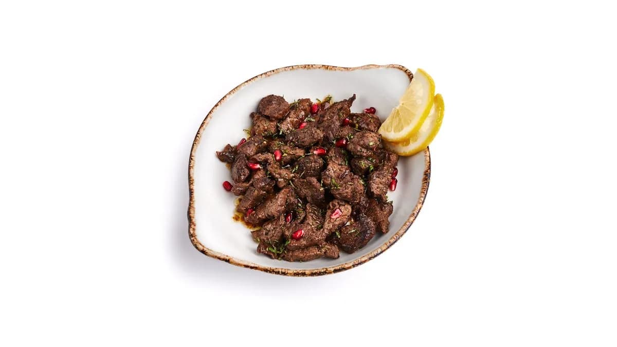 Csirkemáj Gránátalmaszósszal