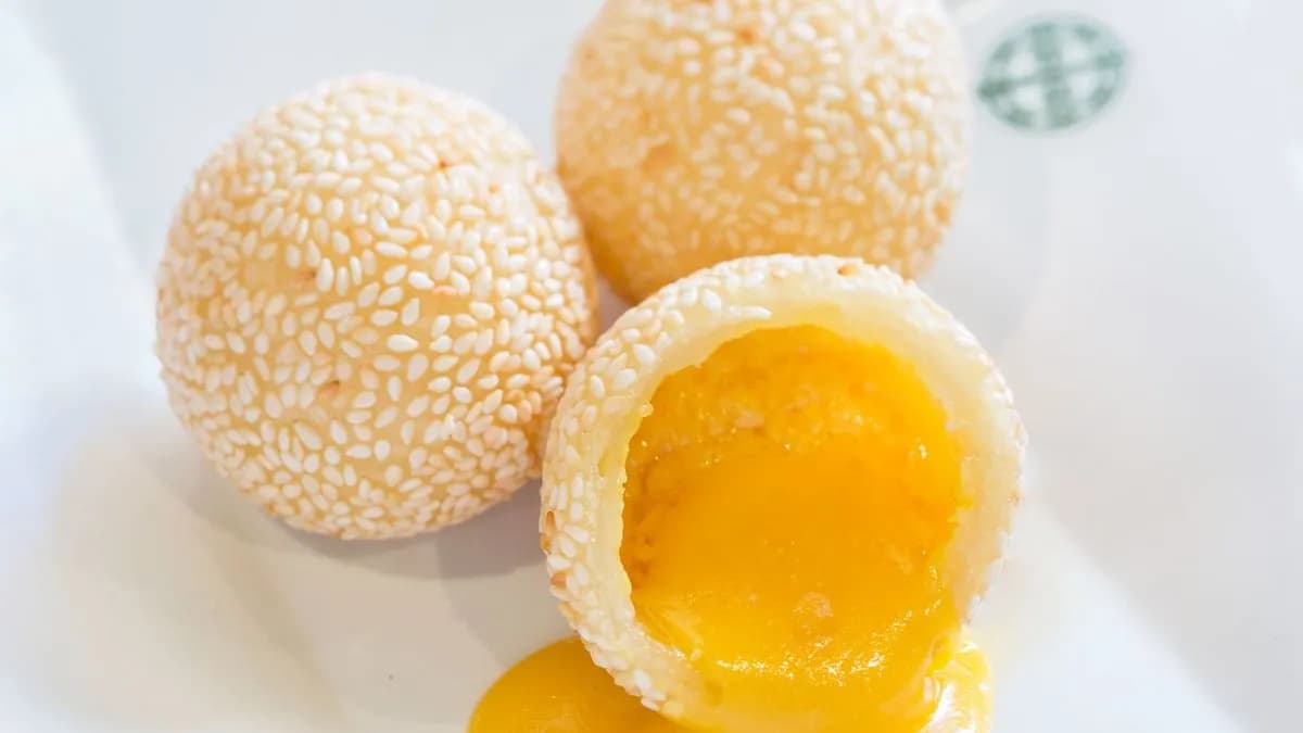 Sült szezámagos golyó tejsodóval 3db