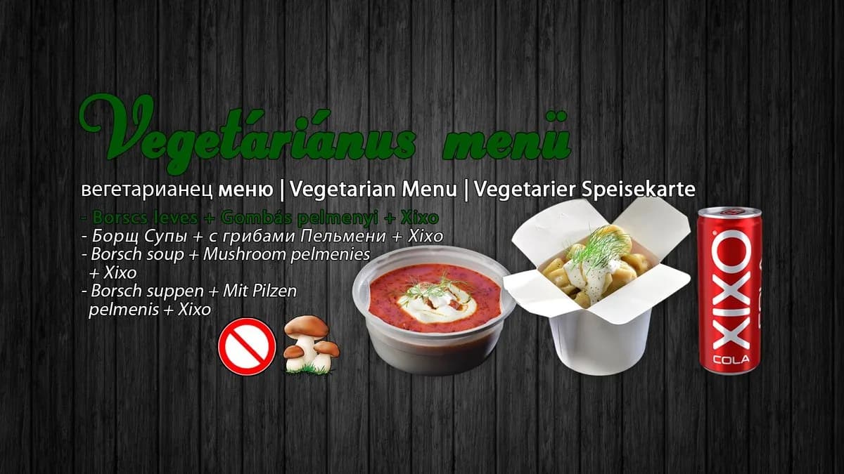 Vegetáriánus 3️⃣ Menü | Borscs + Gombás Pelmenyi