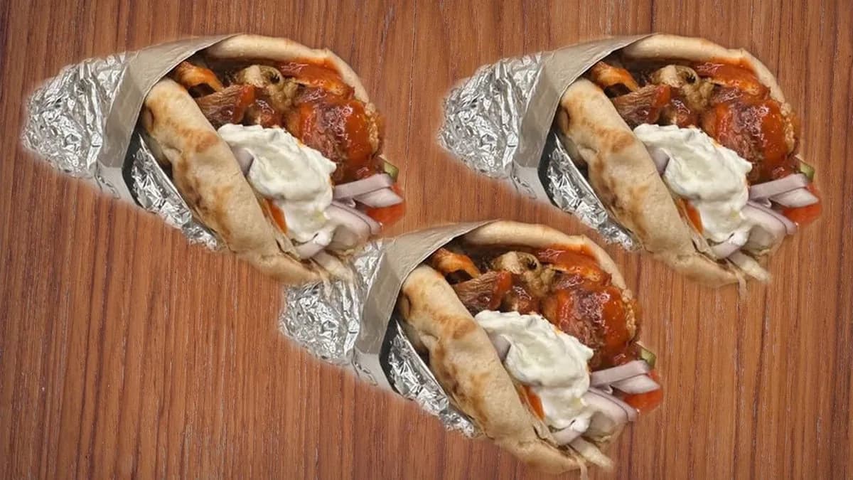 3 db-os Gyros Pita