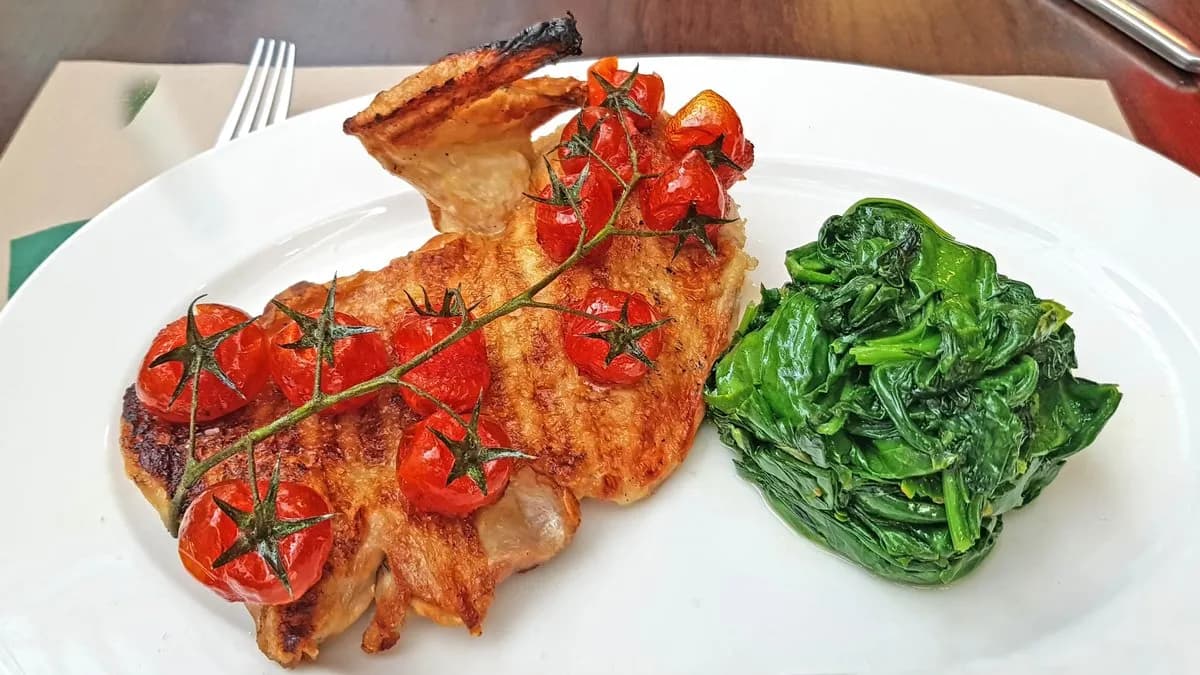 Mezzo Pollo grigliato alla Toscana (piccante)