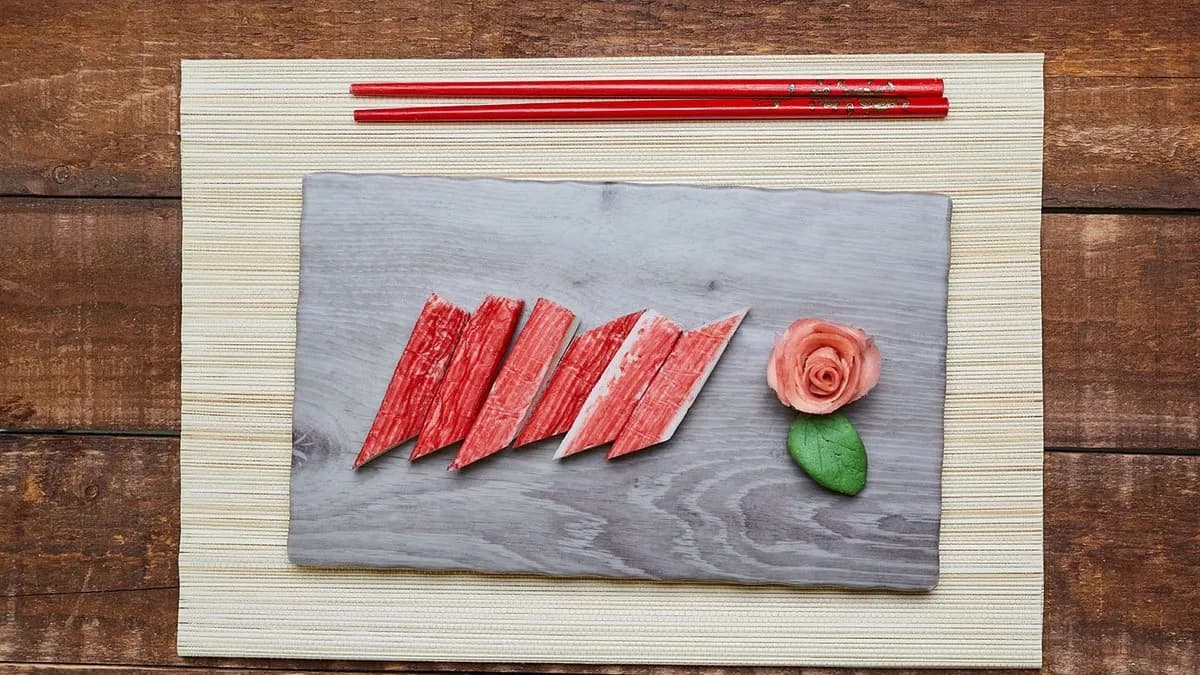 Surimi sashimi
