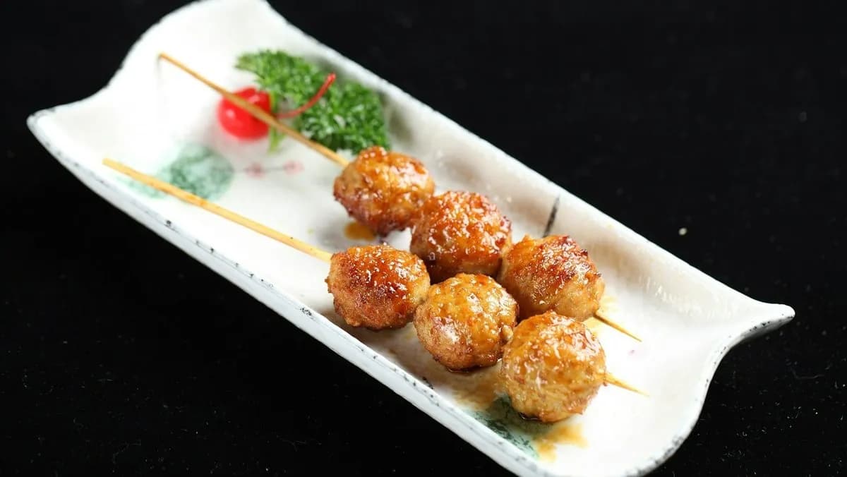 O39# Kabayaki teriyaki lazac nyársak 9db