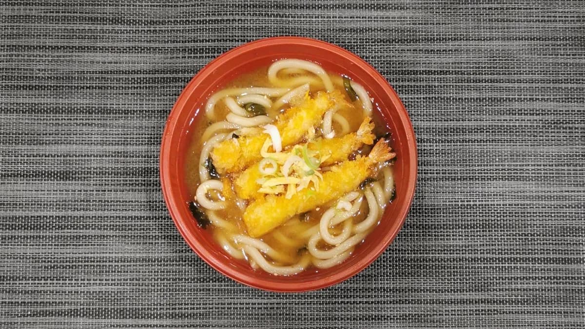 U6＃Udon tészta tempura  leves