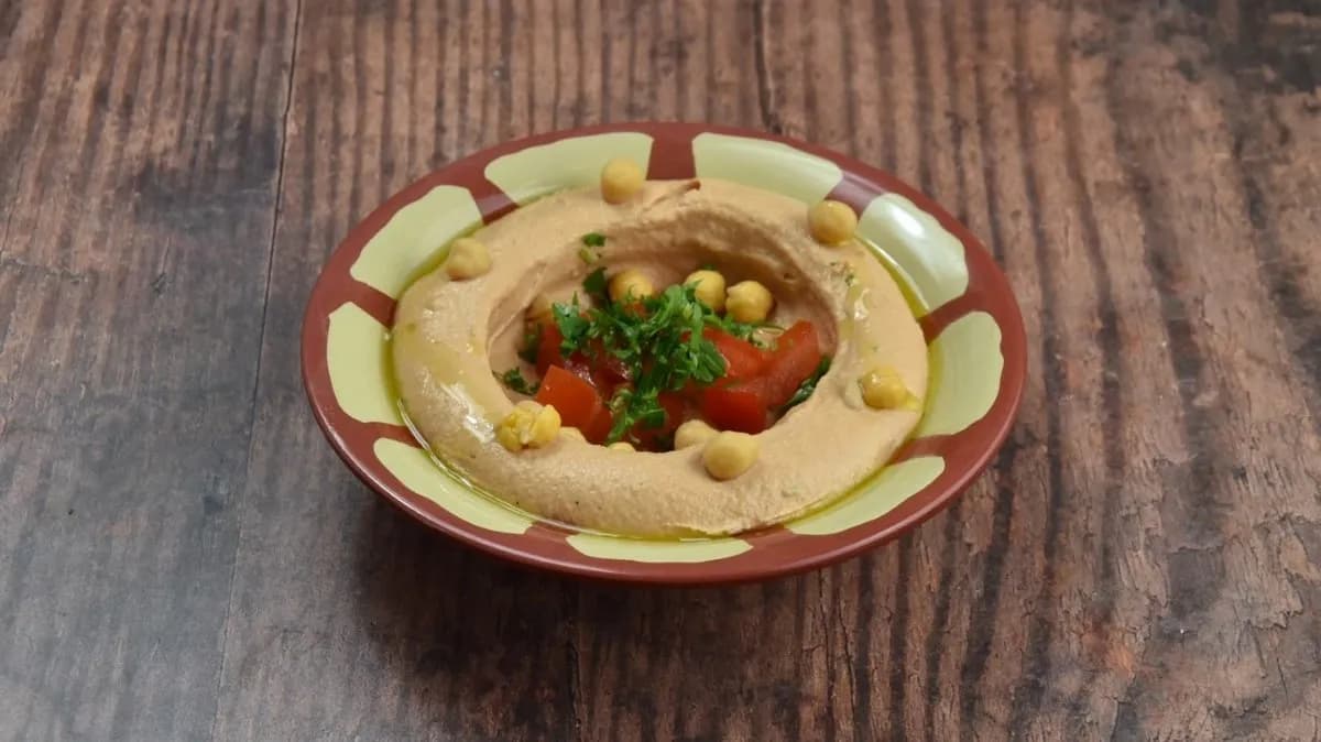 Hummus szárított paradicsommal