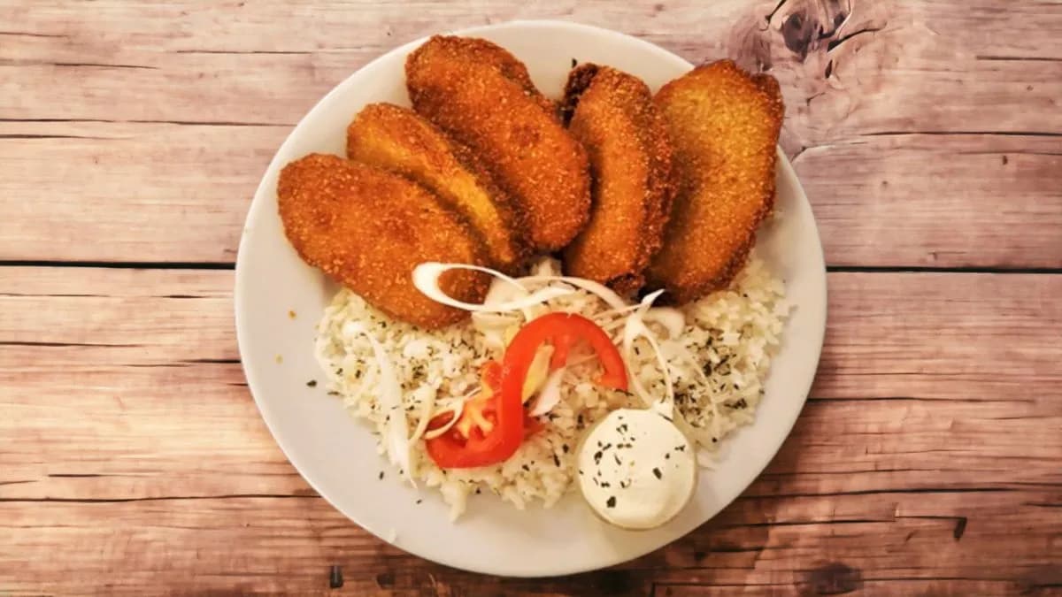 Rántott cukkini tartármártással