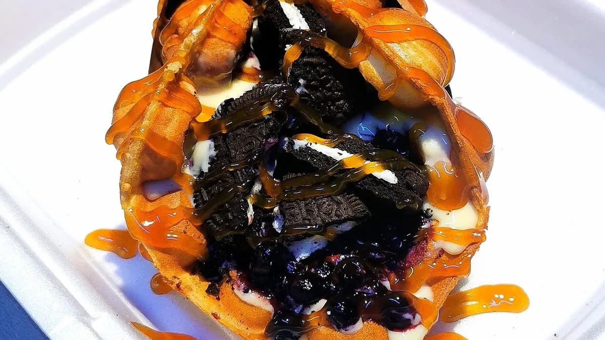Bubble waffle VanPud/Áfonya/Oreo/karamell