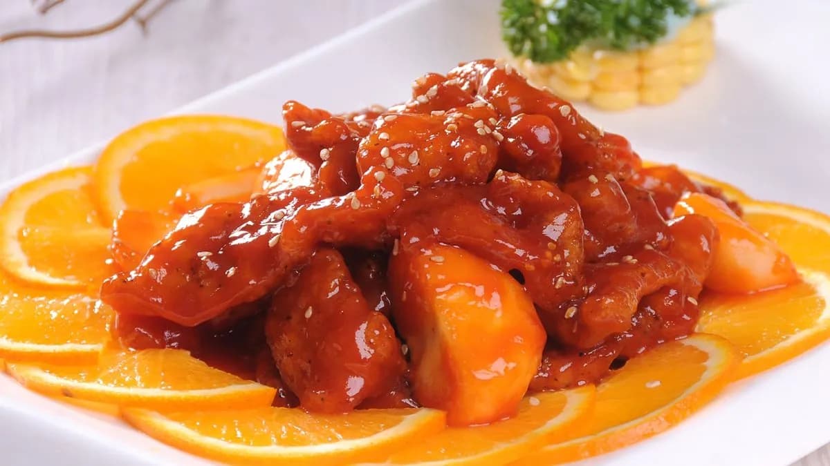 D40 Édes savanyú sertéshús csikok