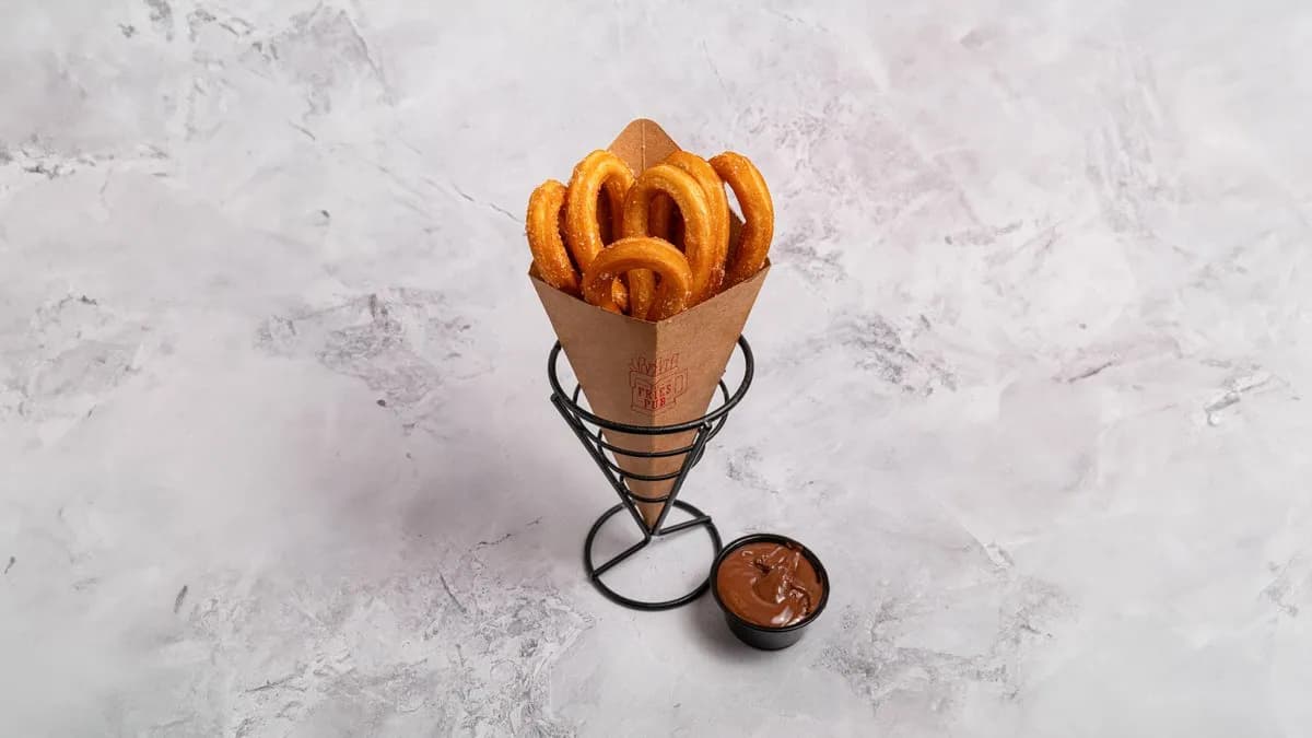 Churros with nutella souce