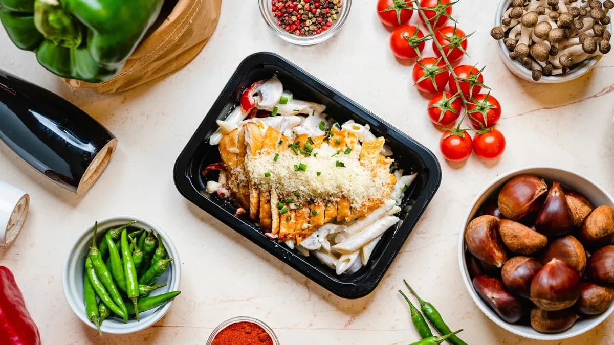 Penne Pollo con Verdure