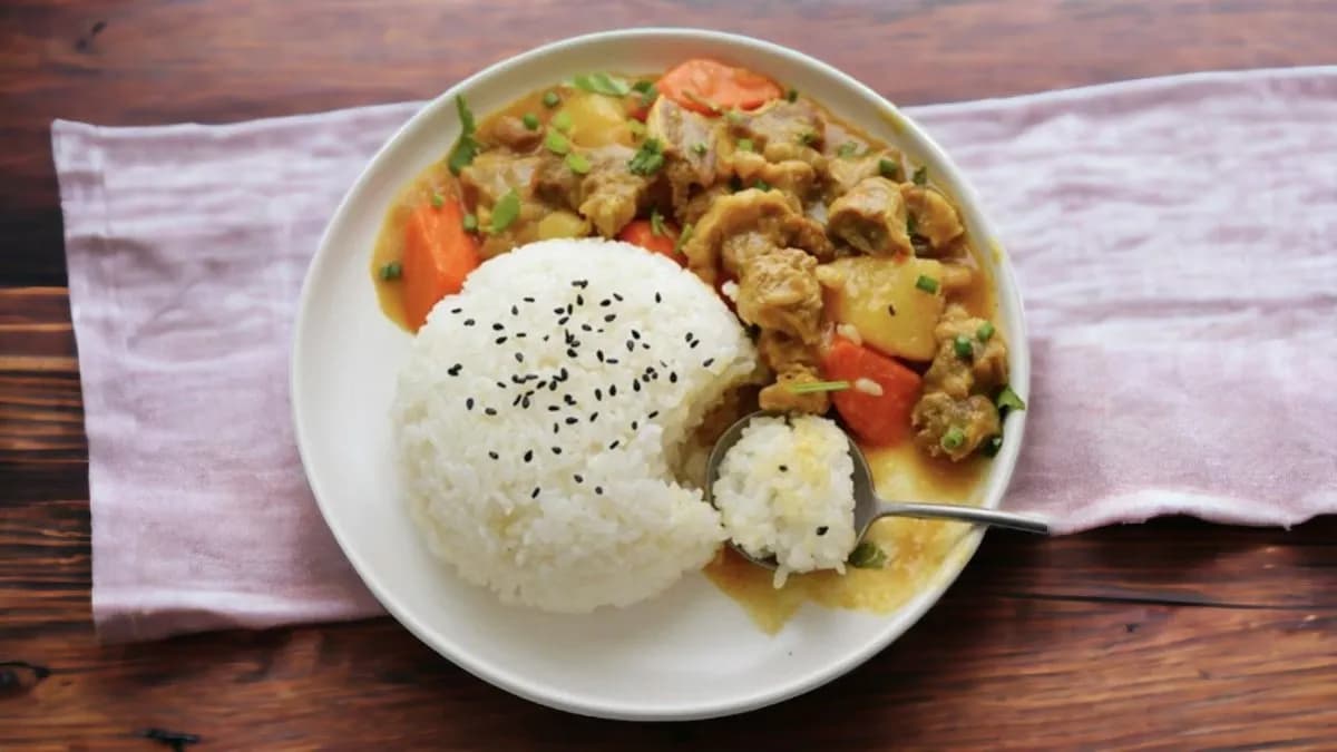 Curry csirke rizs/ Curry chicken rice